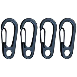 Camping extérieur en acier inoxydable carabiner boucle crochet 10 pcs